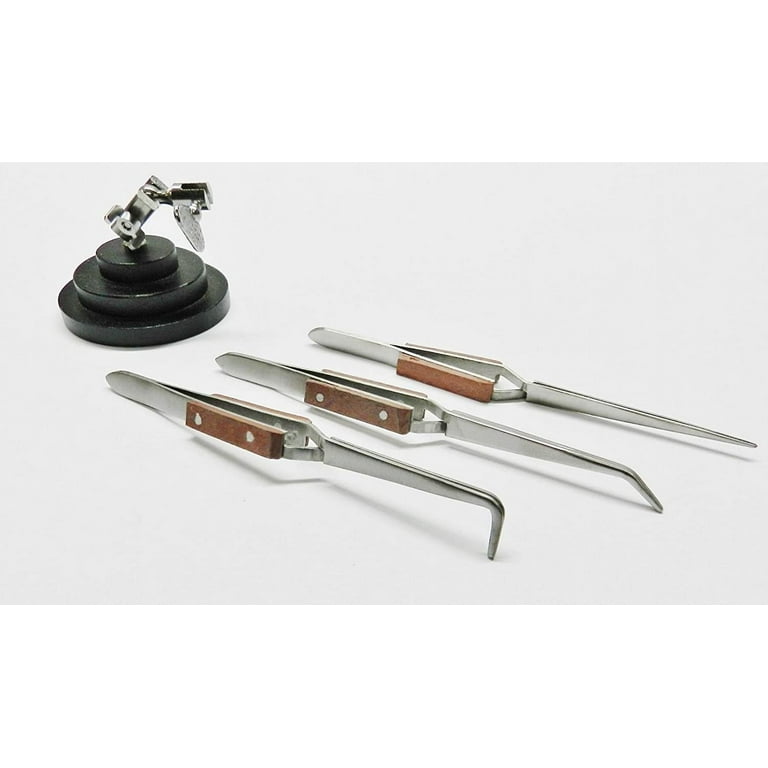 Pointed Crosslock Tweezer with Fibre Grips Pointed Crosslock Tweezer with Fibre Grips