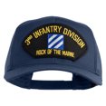 thumbnail image 1 of 3rd Infantry Division Rock of the Marne Patched Solid Cotton Twill Mesh Prostyle Cap - Navy OSFM, 1 of 5