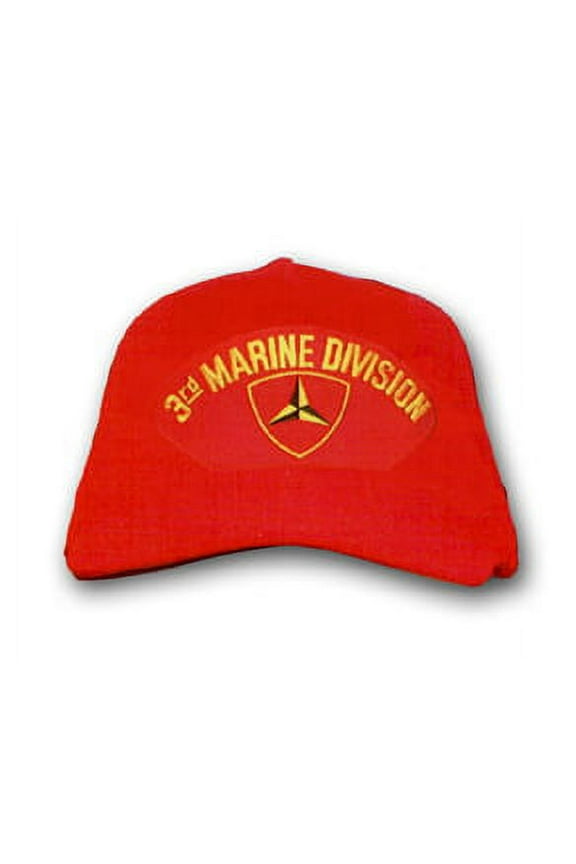 3rd Marine Division 'Fidelity, Honor, Valor' Marine Corps Red Ball Cap