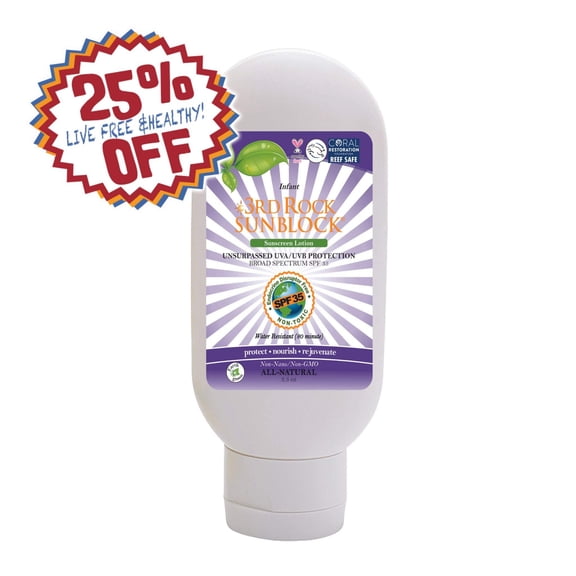 3rd Rock SunBlock SPF 35 Toxin-Free Natural Zinc Sunscreen - Infants and Children by 3rd Rock Essentials