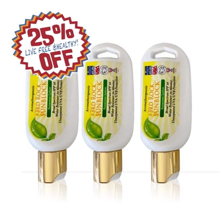 3rd Rock Sunblock® Sunscreen Lotion - SPF 35 - Aromatherapeutic - 1.7 oz. - 3-Pack