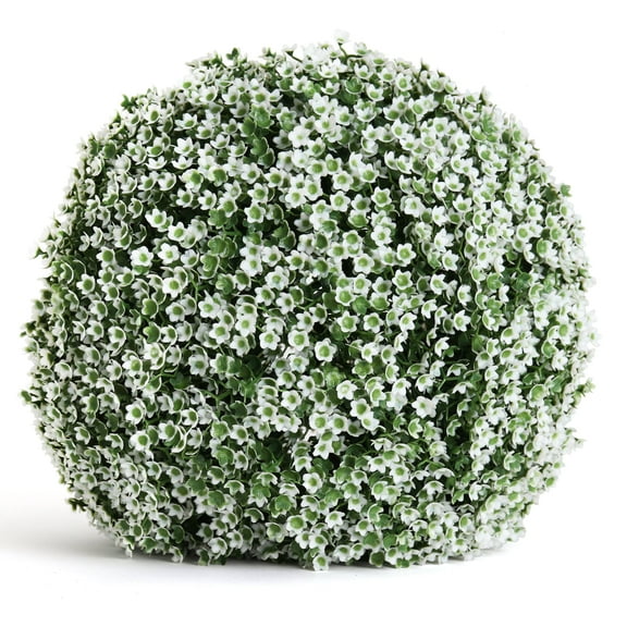 3rd Street Inn 11" Medium Baby's Breath Topiary Ball - 1 Pack