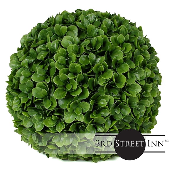 3rd Street Inn 15" Large Jasper Topiary Ball - 2 Pack