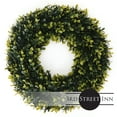 thumbnail image 1 of 3rd Street Inn 19" Golden Boxwood Indoor/Outdoor Wreath (L, 2 Pack), 1 of 5