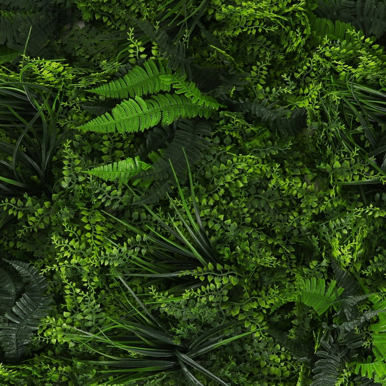 3rd Street Inn Artificial Greenery Panel - Fake Plant Wall Backdrop Privacy  Screen - Interlocking Panels - Indoor Outdoor Dcor (2, Fern) - Walmart.com