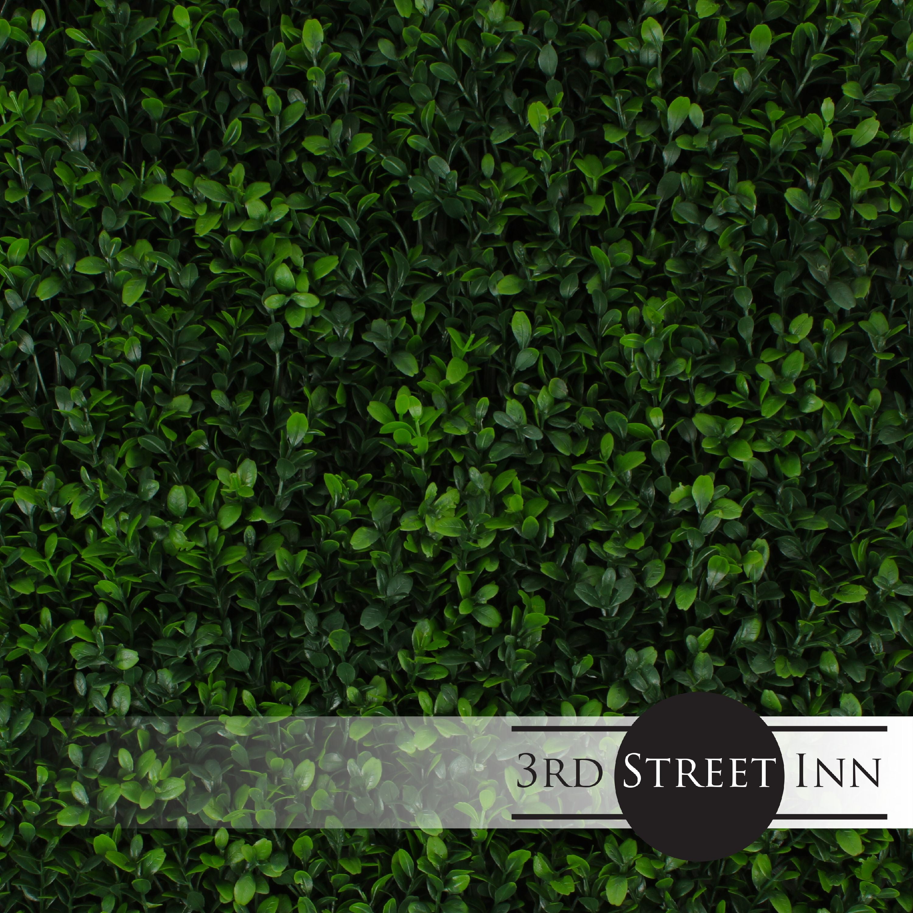 20'' Green Faux Boxwood Hedge Panel Set