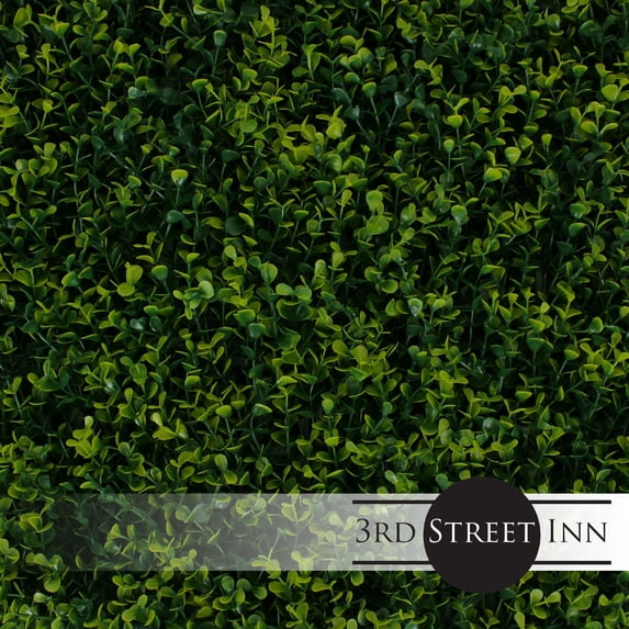 3rd Street Inn Artificial Plant Greenery Panel - Golden Boxwood - 4 Pack