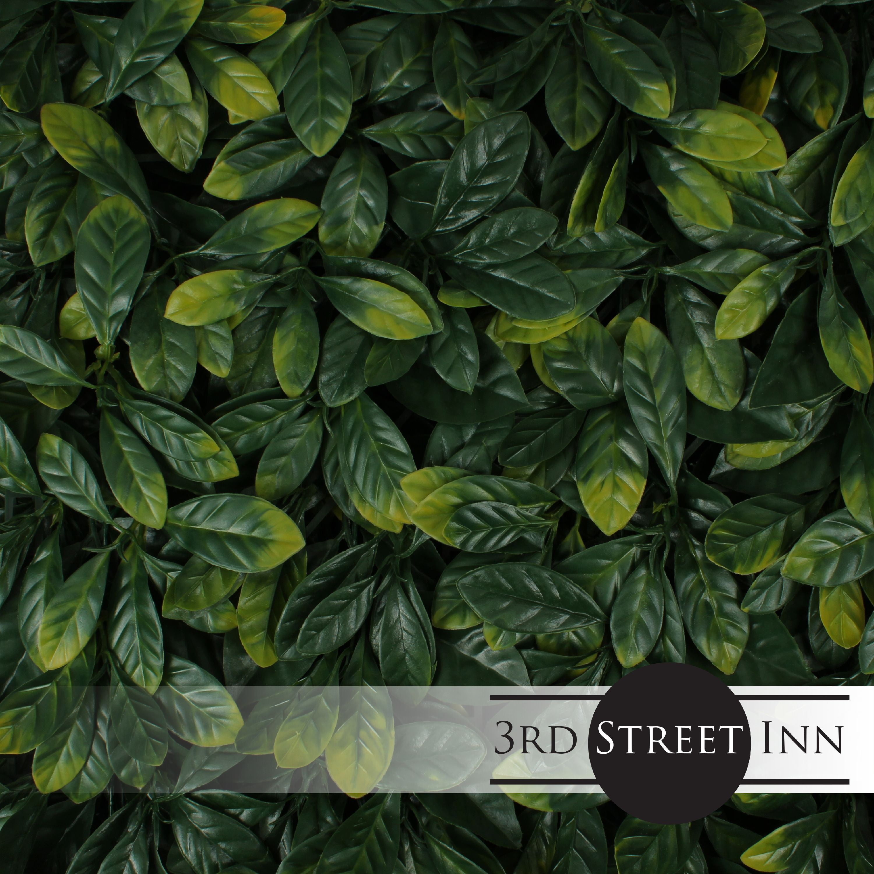 20'' Green Artificial Laurel Leaf Privacy Panel