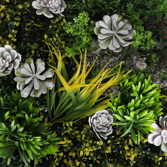 3rd Street Inn Costal Haven Succulent Mix Greenery Panels - 4 Pack