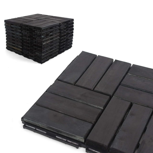 3rd Street Inn Decking Tiles 10 Pack - Blue Bayou Checkered