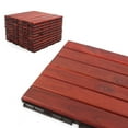 thumbnail image 1 of 3rd Street Inn Acacia Wood Deck Tiles - Clay Finish - Straight - 20 Pack, 1 of 6