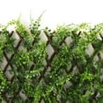 3rd Street Inn Juniper Leaf Trellis Boxwood and Ivy Privacy Fence