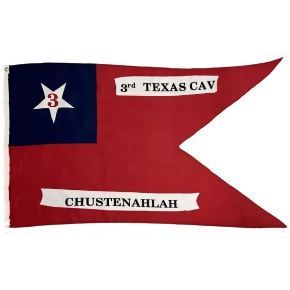 3rd Texas Cavalry Regiment 3x5 Guidon Flag 100D