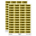 thumbnail image 1 of 3rd Third Payment Request Sticker Set - Yellow - Matte Finish - 1.25" Mini, 1 of 7
