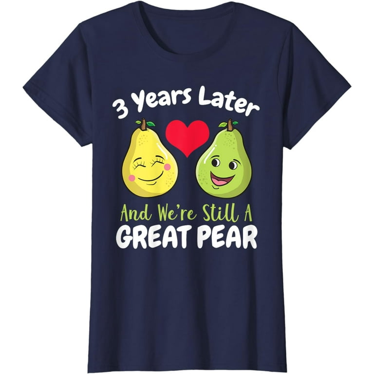 3 Year Anniversary T-Shirt Gift For Her Or Him 3 Year Anniversary T-Shirt Gift For Her Or Him