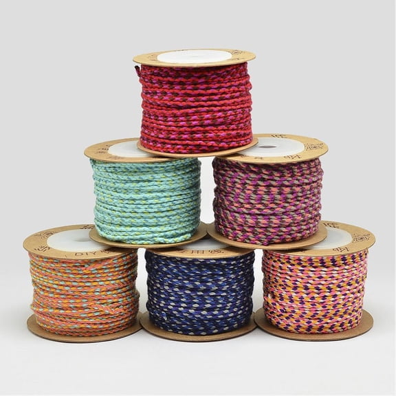 3rolls Nylon Thread Mixed color 2mm about 20yards/roll
