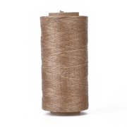 3rolls Waxed Polyester Cord Micro Macrame Cord Waxed Sewing Thread Flat Camel 0.8mm about 284.33 yards260m/roll
