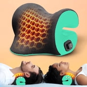 Famedio Heated Neck Stretcher for Pain Relief, Graphene Heating Pad, Neck Cloud Cervical Traction Device Chiropractic Pillow for Shoulder