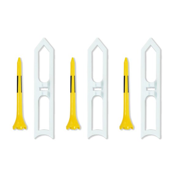 3set Rocketry Golf Tees Golf Practice Step Down Ball Tees Less Friction Stable Golf Mat Tees for Driving Range