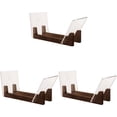 thumbnail image 1 of 3set Vinyl Record Storage Holder Large Capacity Acrylic Ends Display Stand Wooden LP Album Desktop Rack, 1 of 7