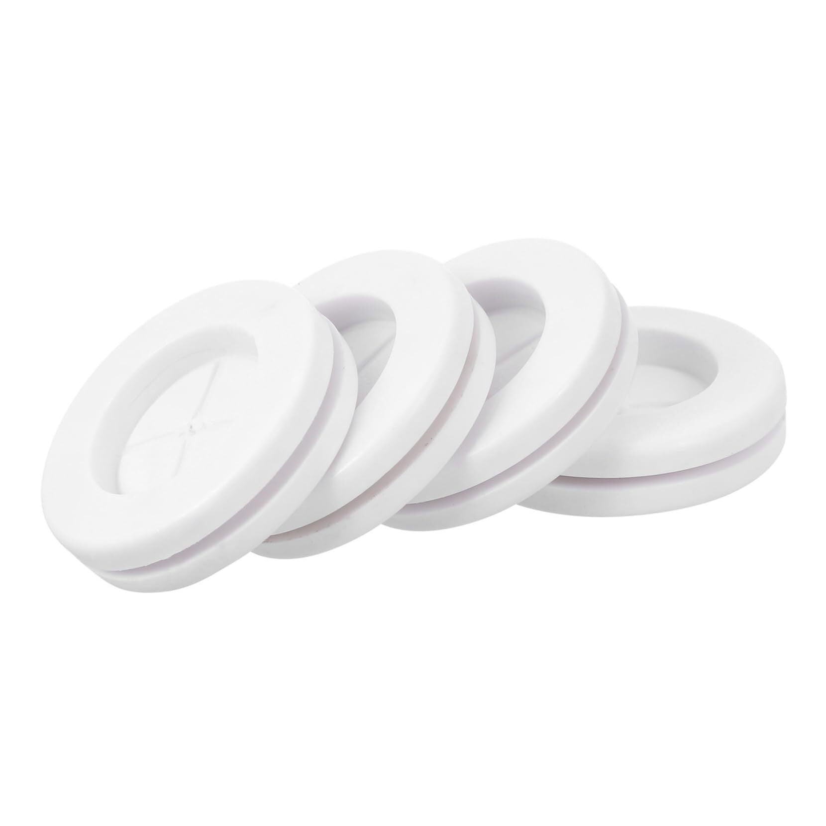 3sets Guard Coil Wire Gasket Firewall Wire Protection Grommets Round Wire Grommet Cable Protector Y Cable Wire Grommet Gasket Protectors Cable Ring White Synthetic 4pcs*3