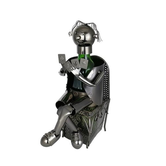 3starimex Wine Caddy Card Player Wine Bottle Holder