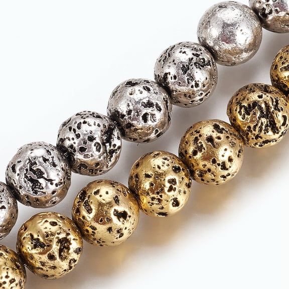 3strands Electroplated Beads Strands Long-Lasting Round Mixed color 8.5~9mm Hole: 1.2mm about 48pcs/strand 14.96 inch(38cm)
