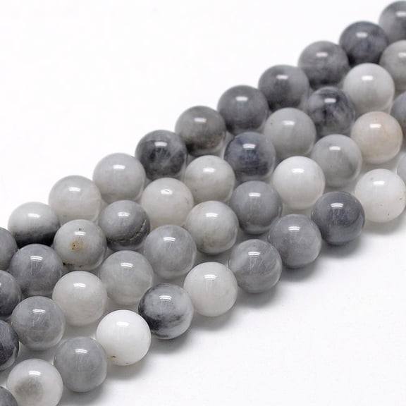 3strands Natural Hawk's Eye Beads Strands Eagle Eye Stone Round 8~9mm Hole: 1mm about 45~48pcs/strand 15.7 inch