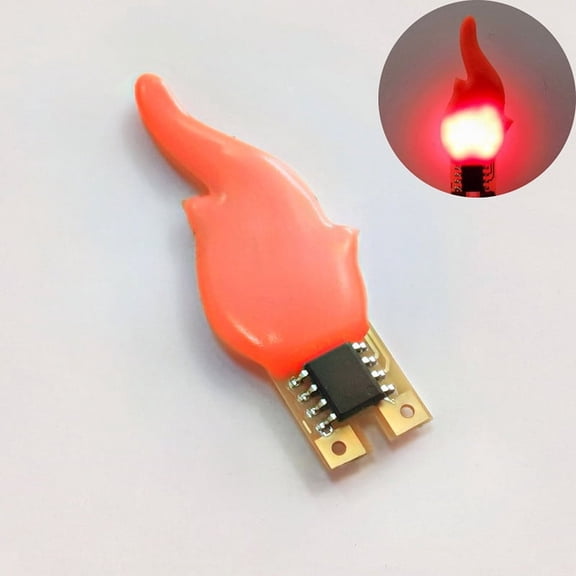 3v Led Cob Flash Candles Flexible Filament Diode Light Decoration Light Bulb Accessories DIY Candle Light Parts