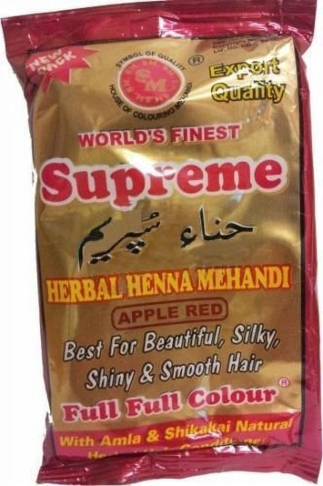 3x 150g SUPREME HERBAL HENNA Powder RED Hair color