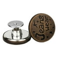thumbnail image 1 of 3x 17mm Replacement Jean Buttons, No Sew Instant Button Detachable Pants Button Bronze Classic, 1 of 5