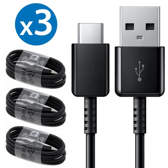 3x 4FT USB Type C Cable Fast Charging Cable USB-C Type-C 3.1 Data Sync Charger Cable Cord For Samsung Galaxy S10 S9 S9+ Galaxy S8 S8 Plus Nexus 5X 6P OnePlus 2 3 LG G5 G6 V20 HTC M10 Google Pixel XL