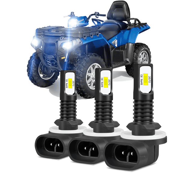 3x 886 LED Headlight Bulb for Polaris Sportsman Series ATV High Low Beam