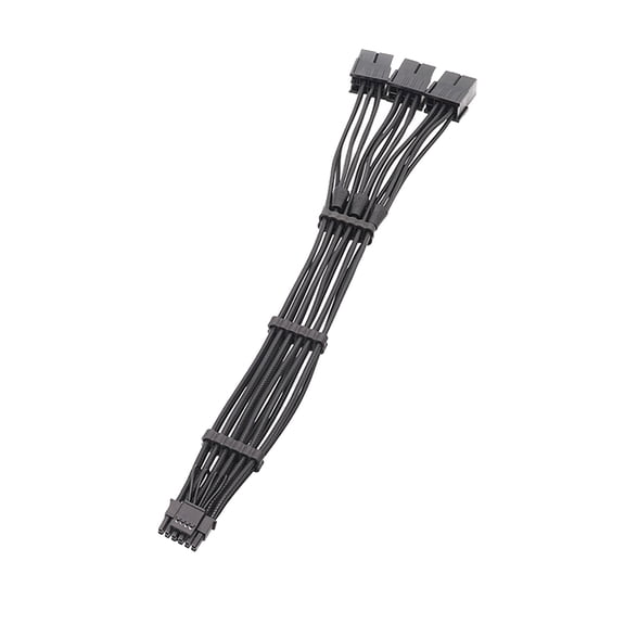 3x 8Pin Female to 12VHPWR PCIE 5.0 16Pin ATX3.0 Modular Cable for RTX40 Series Graphics Cards Connection Cord