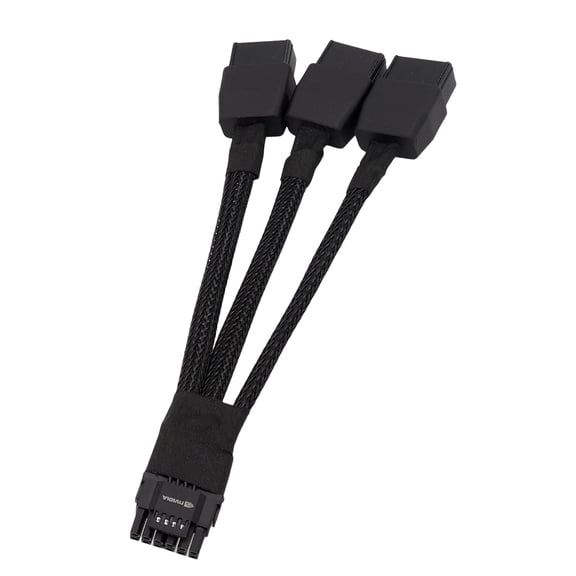3x 8Pin To 16Pin GPU Power Cable 16AWG Wire 600W Output For PC Graphics Cards 8Pin To 12+4Pin Cord