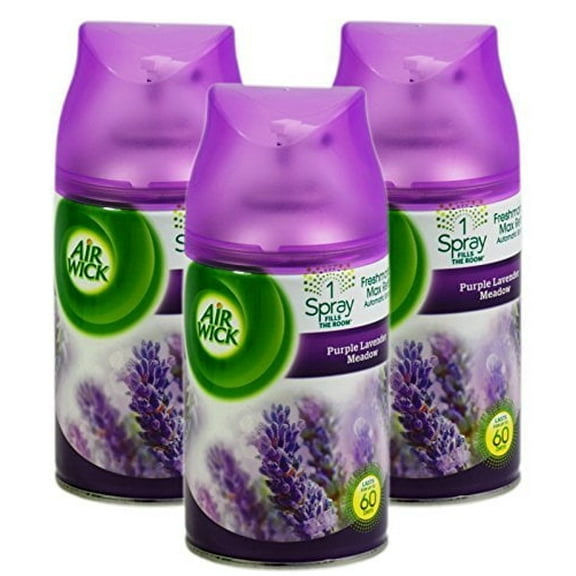3x Airwick Freshmatic Automatic Spray Refill Purple Lavender Meadow 250ml by Airwick