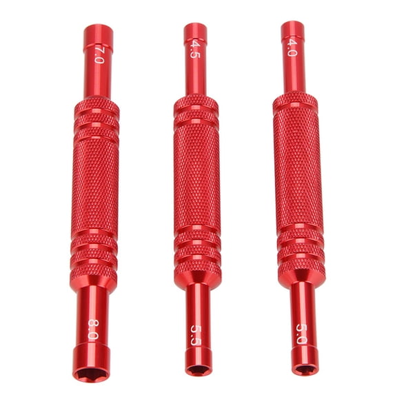 3x Aluminum RC Car Hexagon Wrench Double Head Hexagon Sleeve Screwdriver Hex Wrench Tool