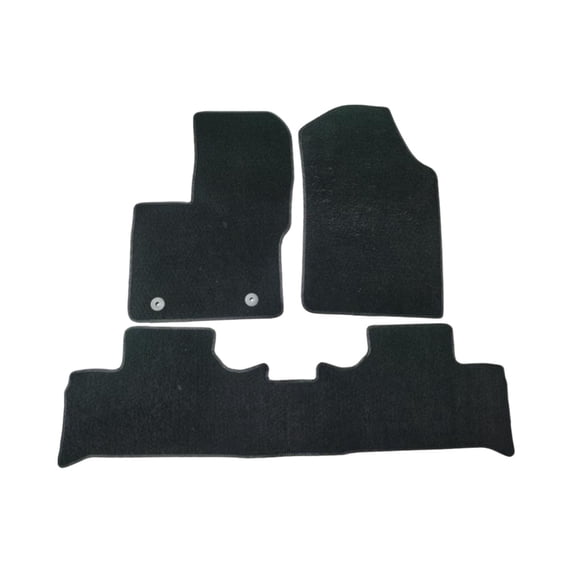 3x Automotive Floor Mats, Liners, Front and Rear, Easy to Clean, Wear Resistant Velvet Surface