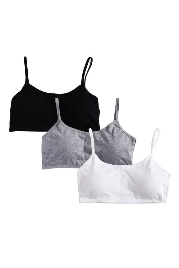 3x Beathable Teen Sports Bra for Puberty Girl 4 Options Cotton Training Bras