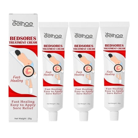 3x Bedsore Treatment Cream Pressure Sore Ulcer Skin Rot Necrotic Repair Relief Ointment Bed Sore Wound Healing Decubitus Feet Care