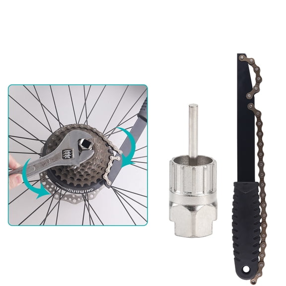 3x Bicycle Cassette Removal Wrenches, Cassette Flywheel Removal Tool Set, Bicycle Single-Sided Repair Tool for Bike Maintenance, Cycling Equipment for Road Mountain Bikes