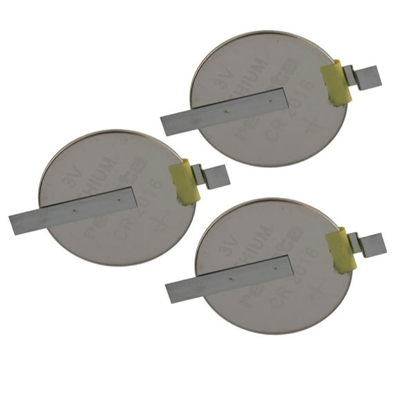 3x CR2016-MFR-SM 3V Lithium Coin Battery 2 PIN HORZ for SMT System Power