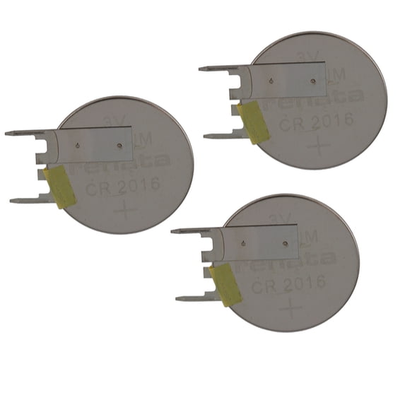 3x CR2016FV-MFR 3V Lithium Coin Battery VERT 2-PIN for Compaq CMOS