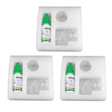 3x Co2 Indicator Solution, Glass Drop Checker Replacement Solution for Aquarium,