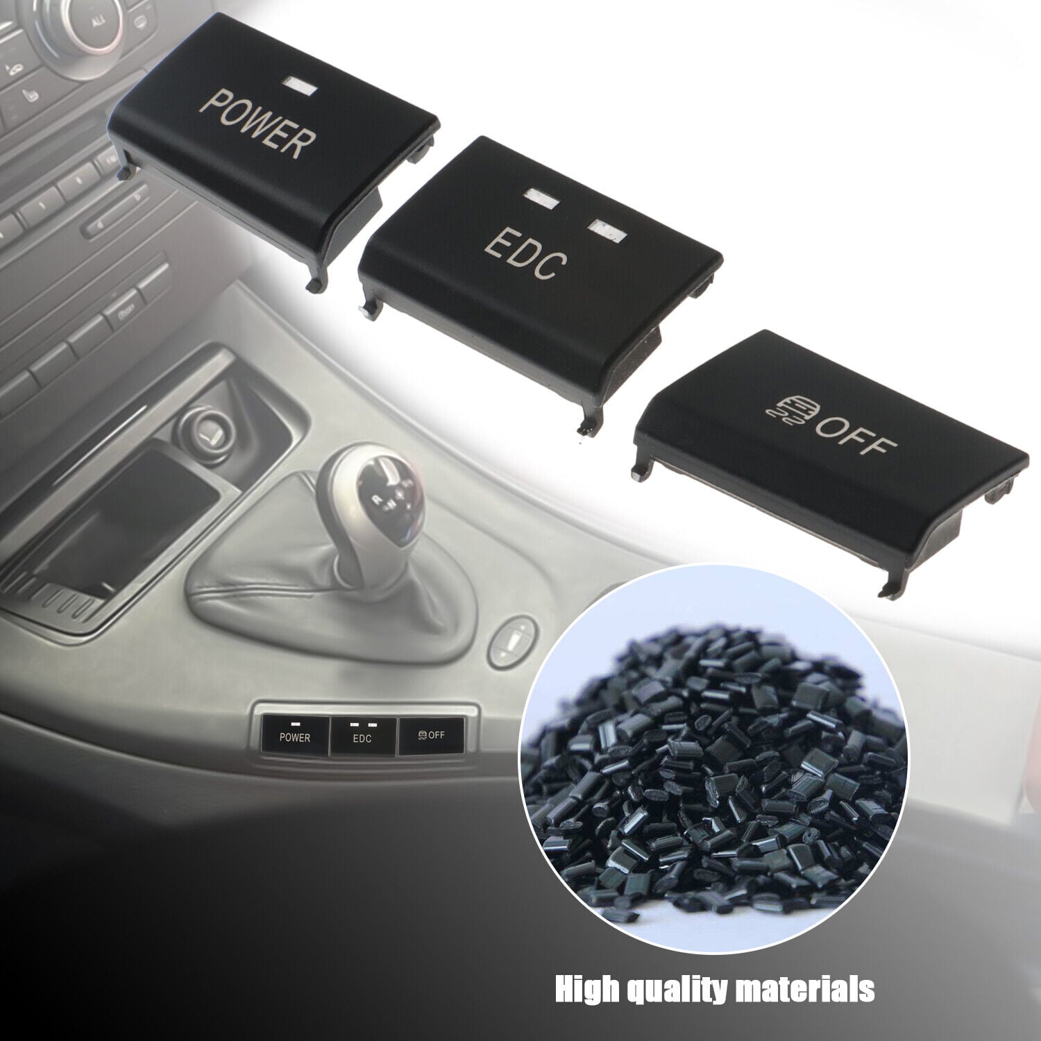 3x Control Panel Switch Button Shell for E90 E92 E93 M3 2005-2012 ...