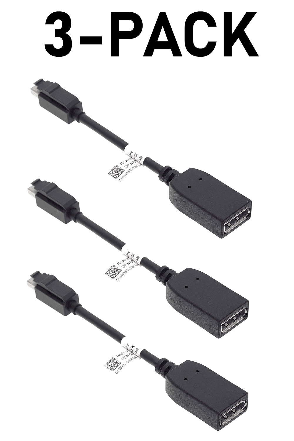 Best Snorkel Lot Of 10 Dell Mini DisplayPort To DisplayPort Adapters ...
