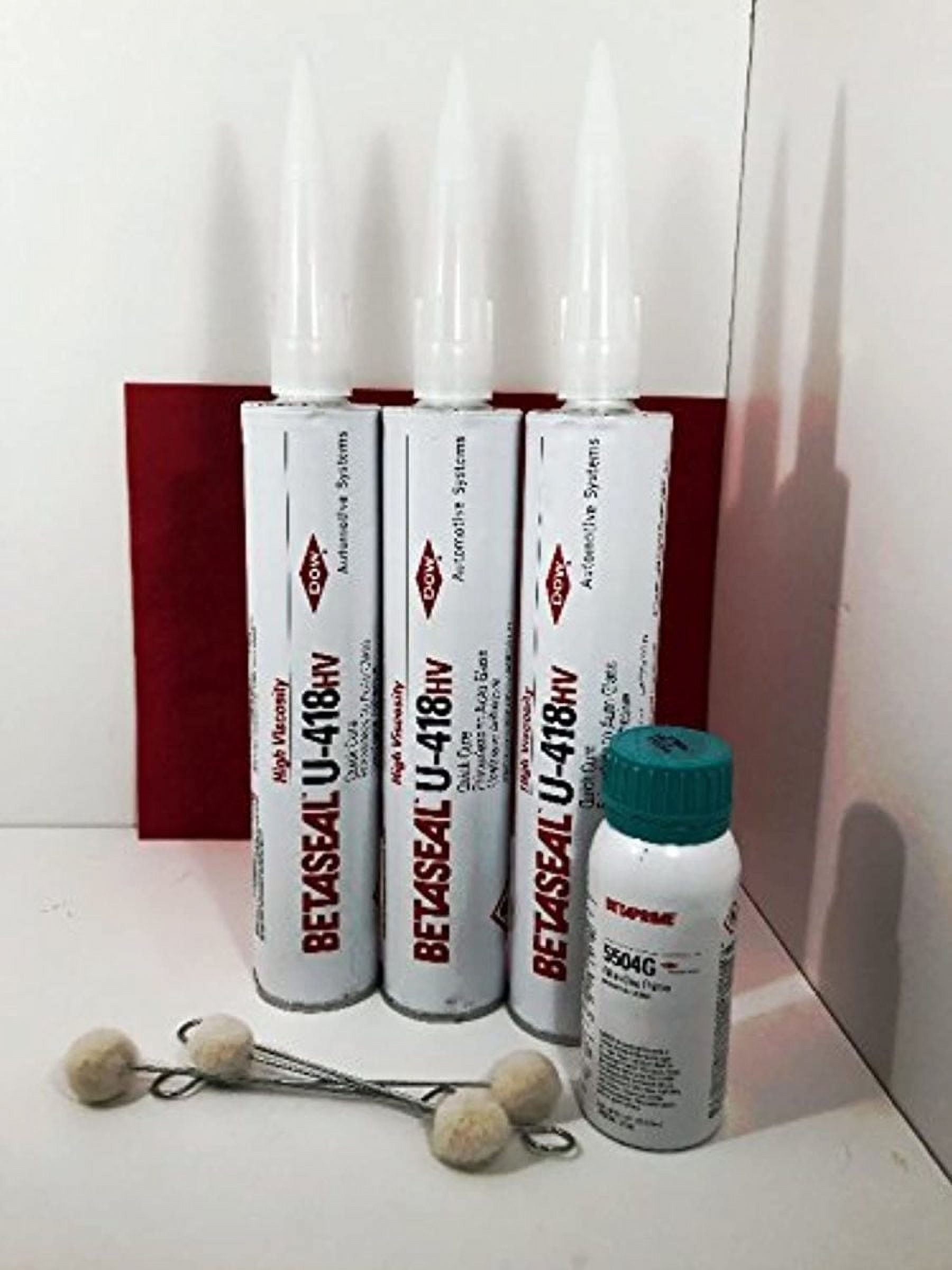 3x Dow U418HV Auto Glass Primerless Urethane Adhesive & 5504G