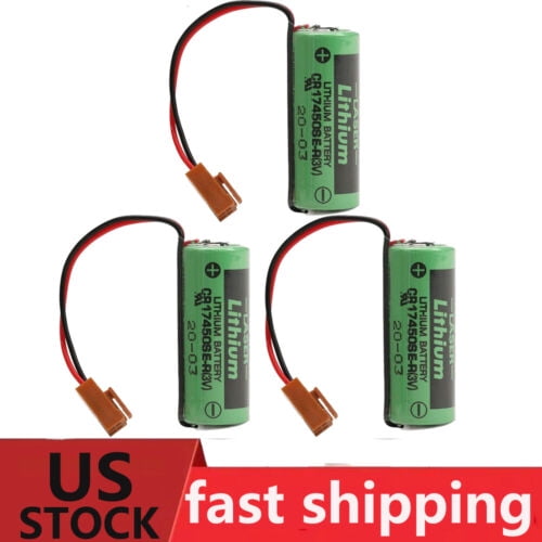 3x FANUC BATTERY A98L-0031-0012 for SANYO CR17450SE-R 3V PLC INDUSTRIAL BATTERY US STOCK