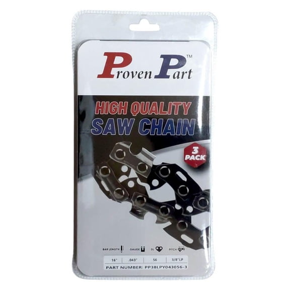 3x Full Chisel Chain Low Profile 3/8 .043 56DL Fits Red Max G250, G2500, G2500
