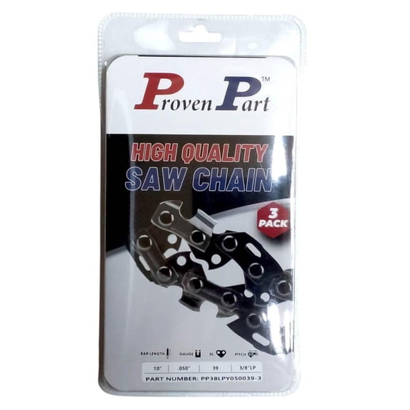 3-Pack of chainsaw Chain 38LP Pitch 050 Gauge 39 DL Fits Echo 91VXL039CQ